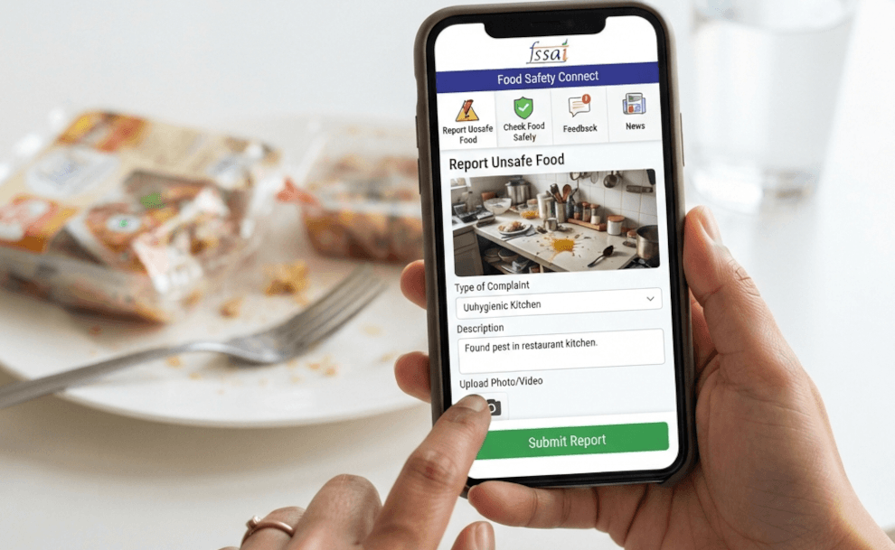 Stop Unsafe Food: How to Report Unhygienic Kitchens via FSSAI App